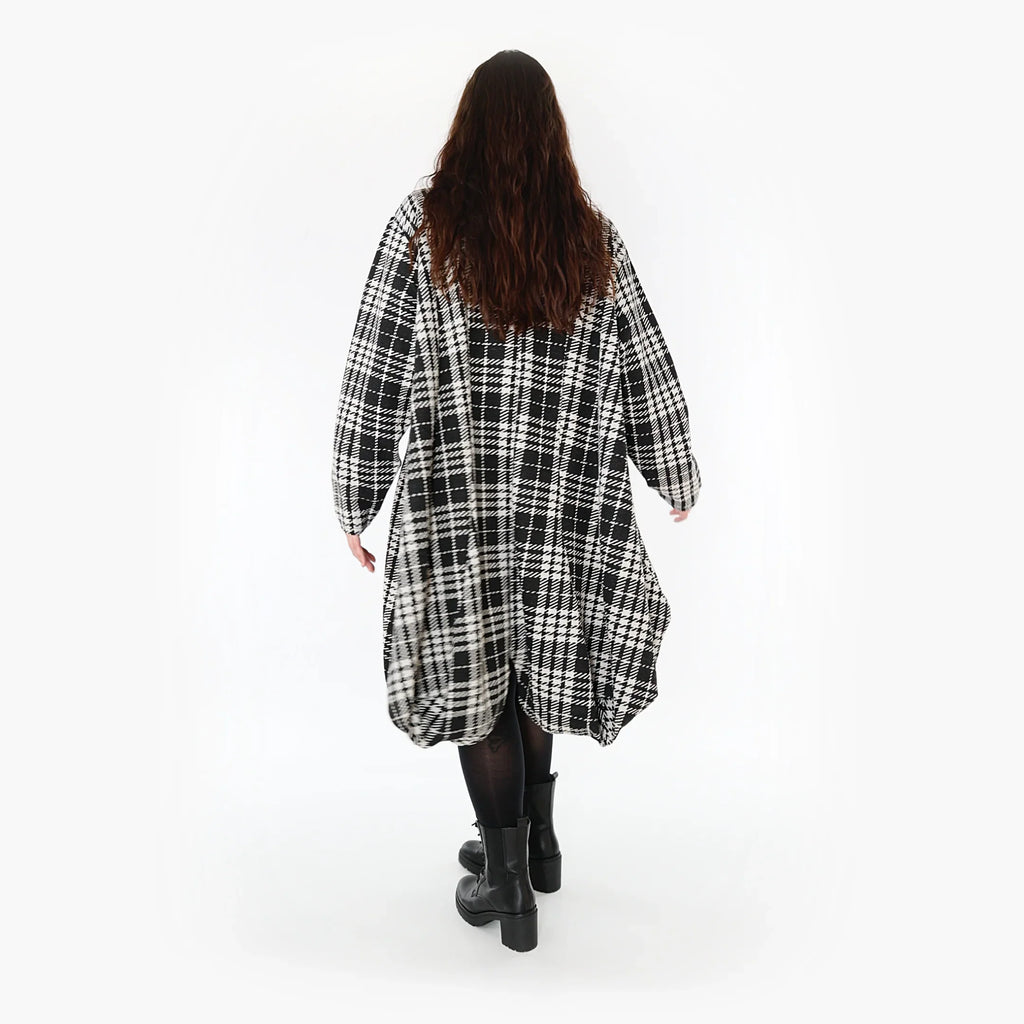 AKH Fashion Mantel 1424 Leona, Weiß/Schwarz