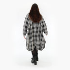 AKH Fashion Mantel 1424 Leona, Weiß/Schwarz