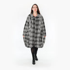 AKH Fashion Mantel 1424 Leona, Weiß/Schwarz