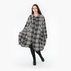 AKH Fashion Mantel 1424 Leona, Weiß/Schwarz