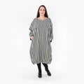 AKH Fashion Kleid 6947 Madeleine, Weiß/Schwarz