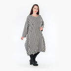 AKH Fashion Kleid 6947 Madeleine, Weiß/Schwarz