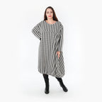 AKH Fashion Kleid 6947 Madeleine, Weiß/Schwarz