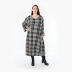 AKH Fashion Kleid 6947 Leona, Weiß/Schwarz