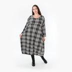 AKH Fashion Kleid 6947 Leona, Weiß/Schwarz