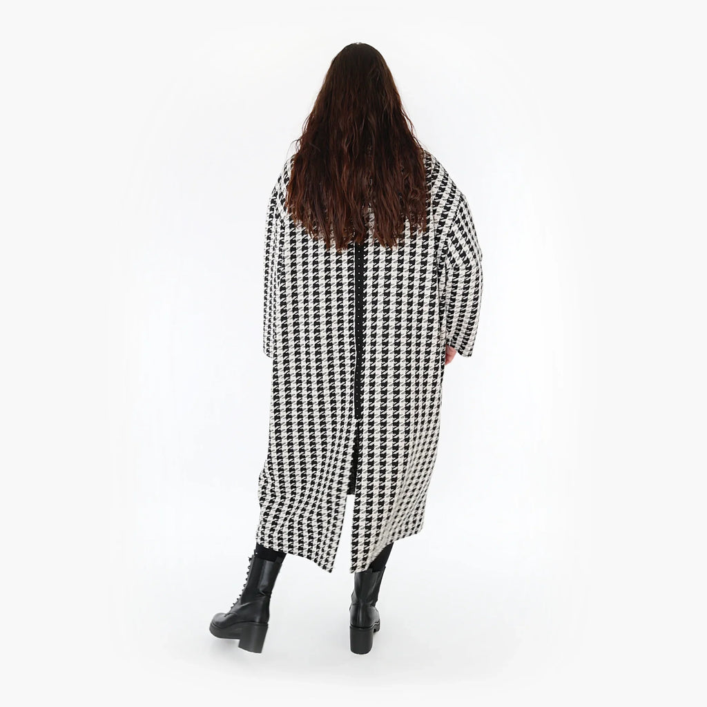 AKH Fashion Mantel 6979 Madeleine, Weiß/Schwarz