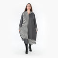 AKH Fashion Mantel 6990 Luisa, Grau/Weiß