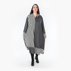 AKH Fashion Mantel 6990 Luisa, Grau/Weiß