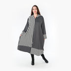 AKH Fashion Mantel 6990 Luisa, Grau/Weiß