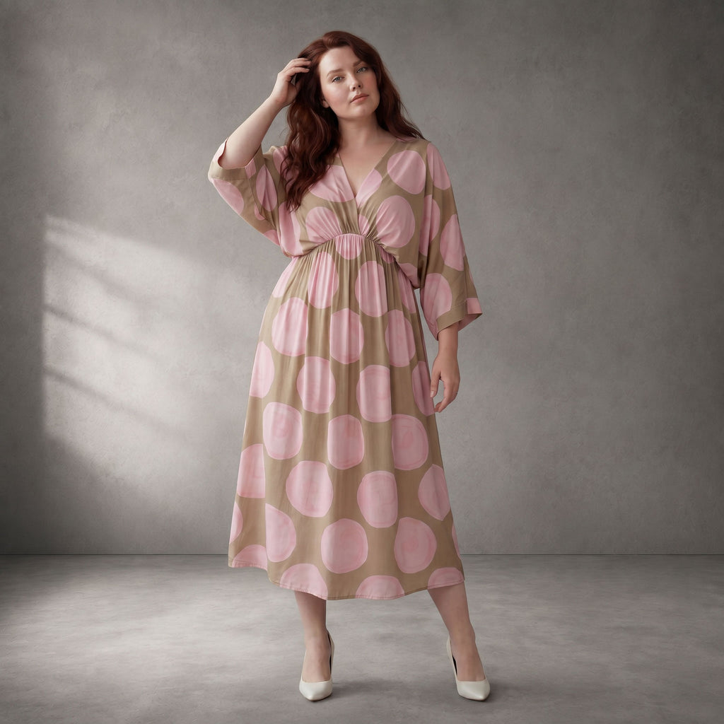 Funky Diva Kleid 26001, Sand-Rosa