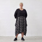 AKH Premium Kleid 7210 LadyKate, Schwarz-Weiß