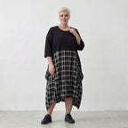 AKH Premium Kleid 7210 LadyKate, Schwarz-Weiß