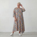 AKH Fashion Kleid 1927 Leandra, Grau-Multi