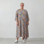 AKH Fashion Kleid 1927 Leandra, Grau-Multi