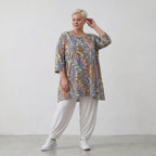 AKH Fashion Shirt 593 Leandra, Grau-Multi