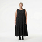 AKH Premium 6972 Kleid, Schwarz-Weiß