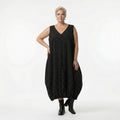 AKH Premium 2288 Kleid, Schwarz-Weiß