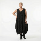 AKH Premium 2288 Kleid, Schwarz-Weiß