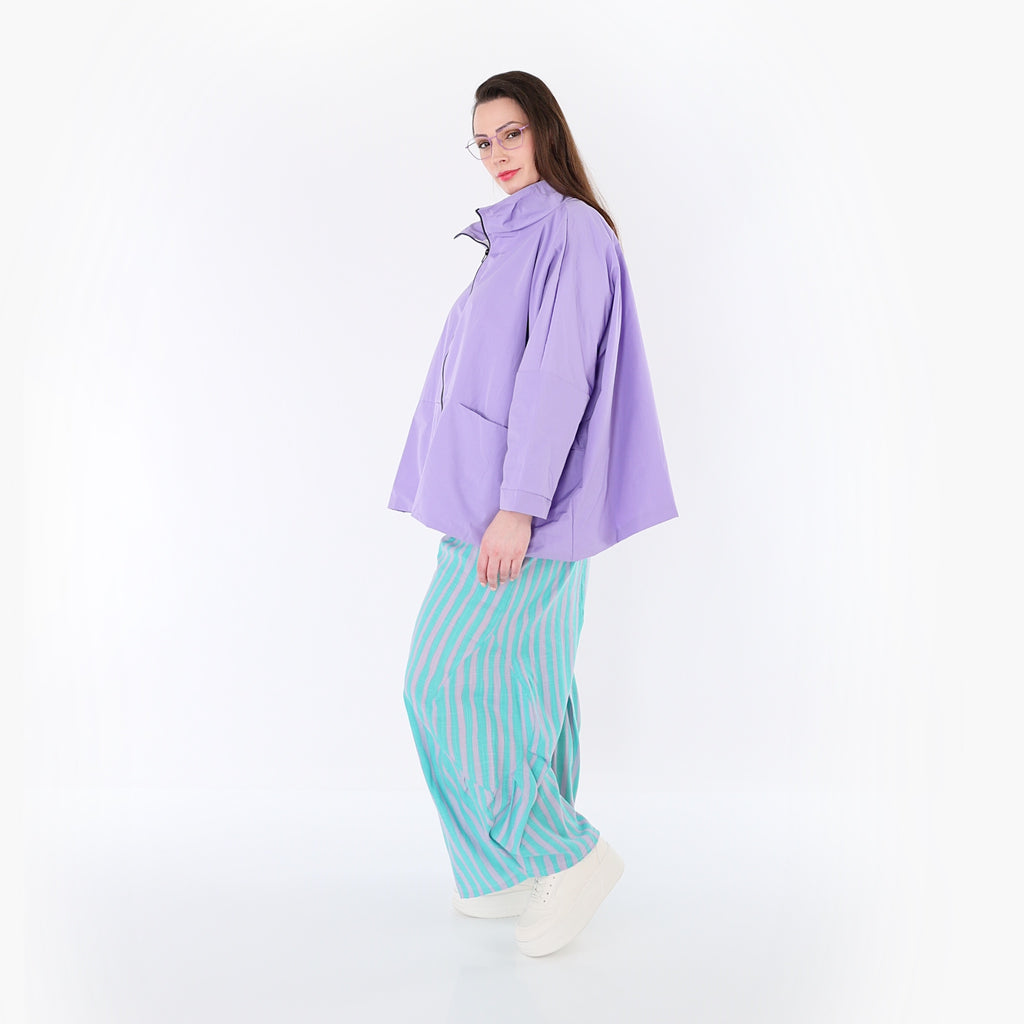 AKH Fashion 6631 Hose, Grün-Flieder