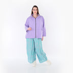 AKH Fashion 6631 Hose, Grün-Flieder