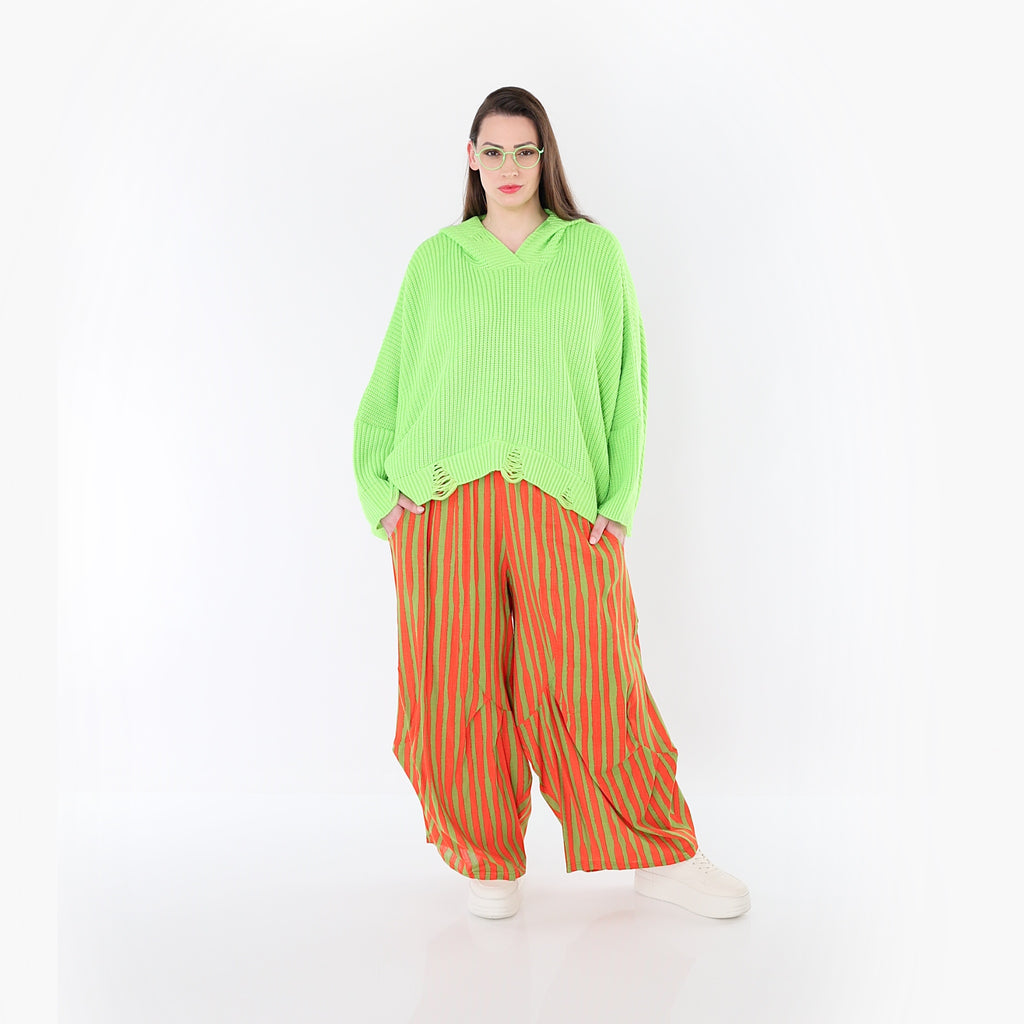 AKH Fashion Hose 6631 Marbella, Orange-Apfelgrün