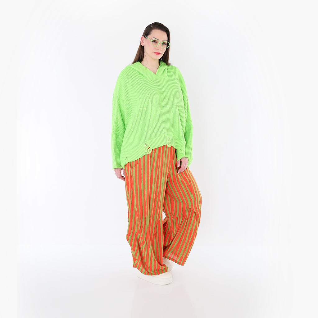 AKH Fashion Hose 6631 Marbella, Orange-Apfelgrün