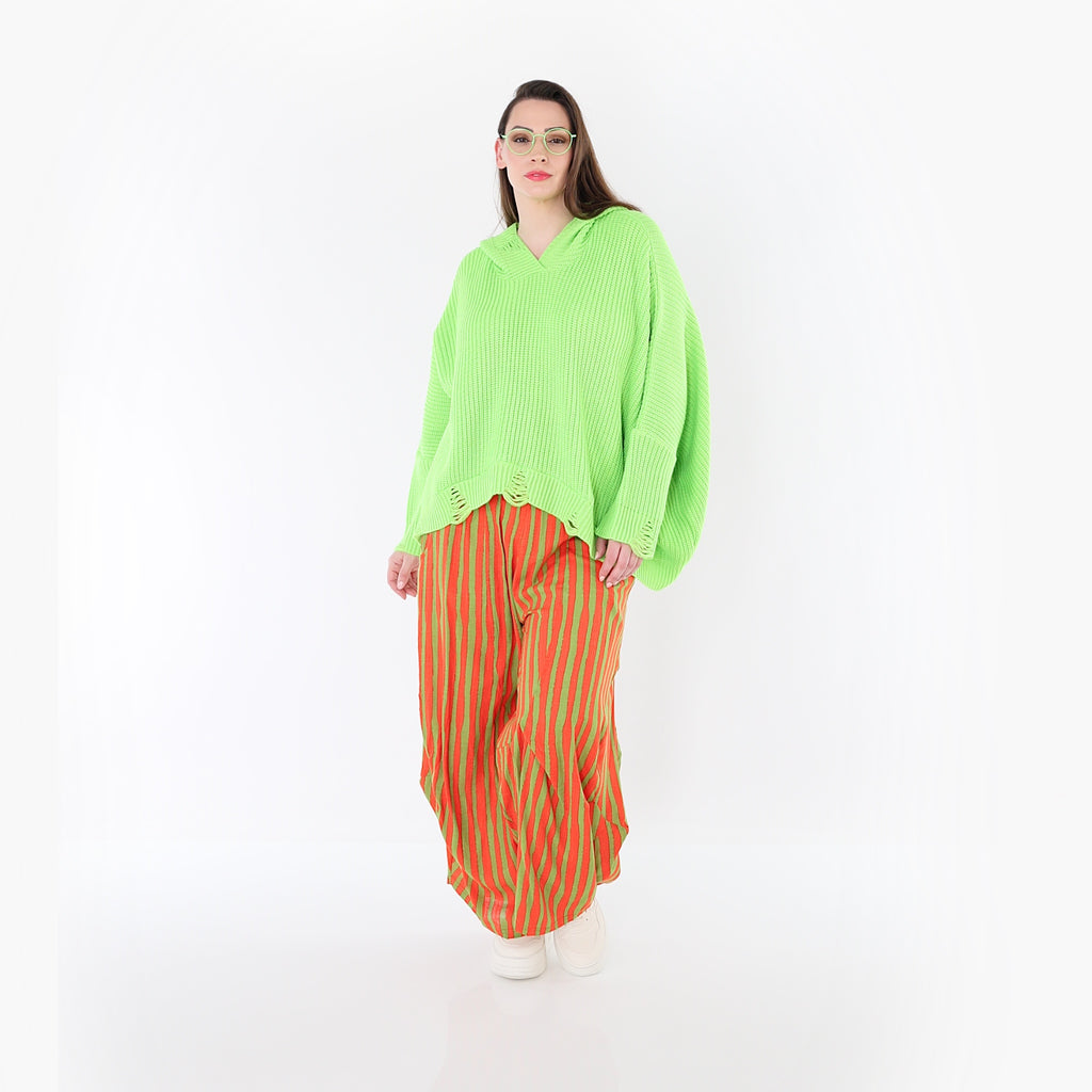 AKH Fashion Hose 6631 Marbella, Orange-Apfelgrün