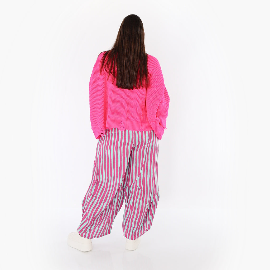 AKH Fashion 6631 Hose, Fuchsia-Mint