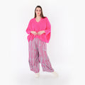 AKH Fashion 6631 Hose, Fuchsia-Mint