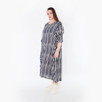 AKH Fashion 6695 Kleid, Marine-Weiß