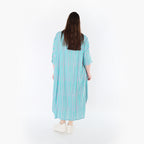 AKH Fashion 6695 Kleid, Grün-Flieder