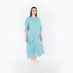 AKH Fashion 6695 Kleid, Grün-Flieder