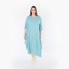 AKH Fashion 6695 Kleid, Grün-Flieder