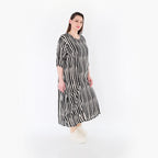 AKH Fashion 6695 Kleid, Schwarz-Weiß