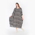 AKH Fashion 6695 Kleid, Schwarz-Weiß