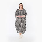 AKH Fashion 6695 Kleid, Schwarz-Weiß