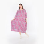 AKH Fashion 6695 Kleid, Fuchsia-Mint