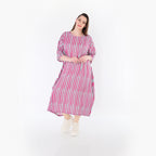 AKH Fashion 6695 Kleid, Fuchsia-Mint