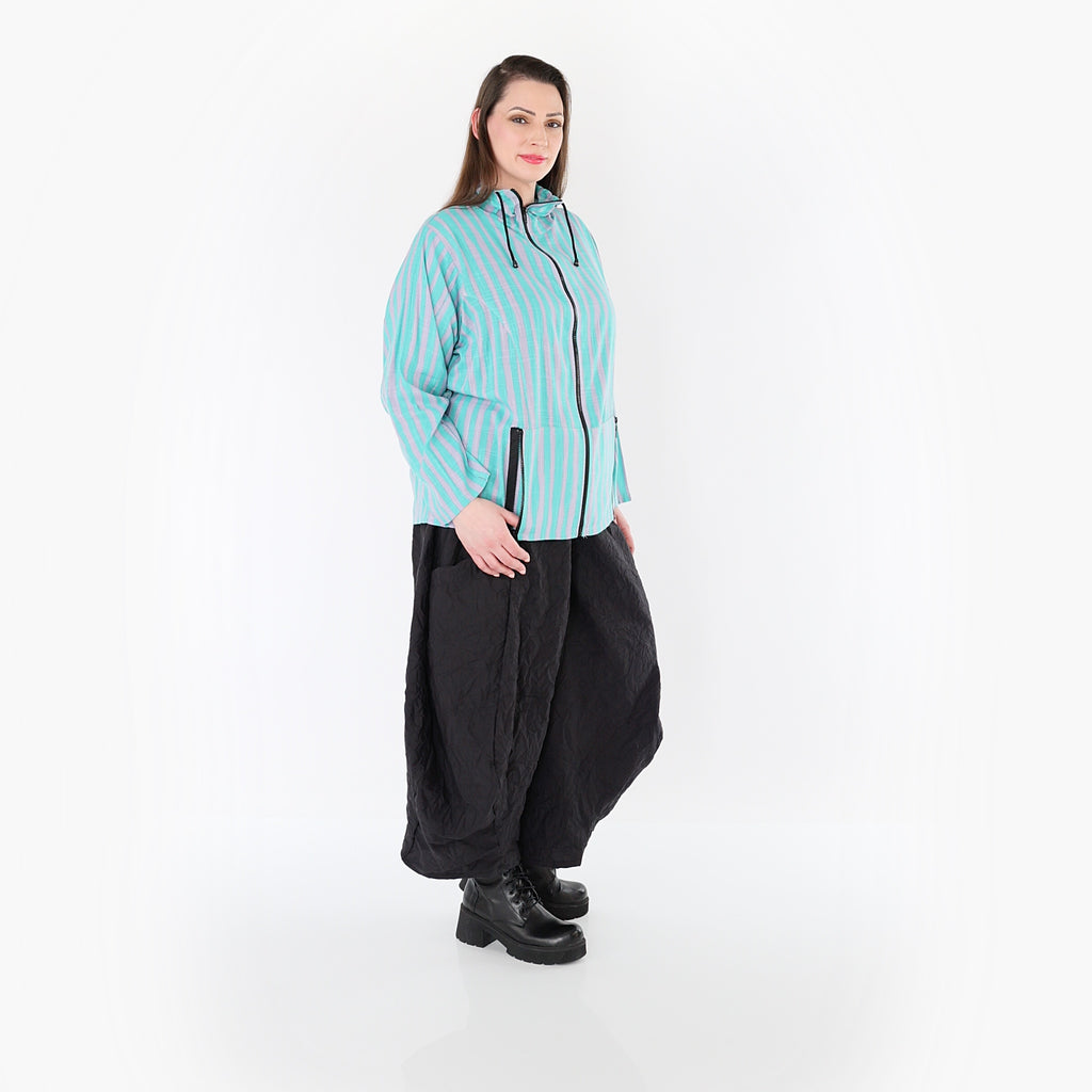 AKH Fashion 7192 Jacke, Grün-Flieder