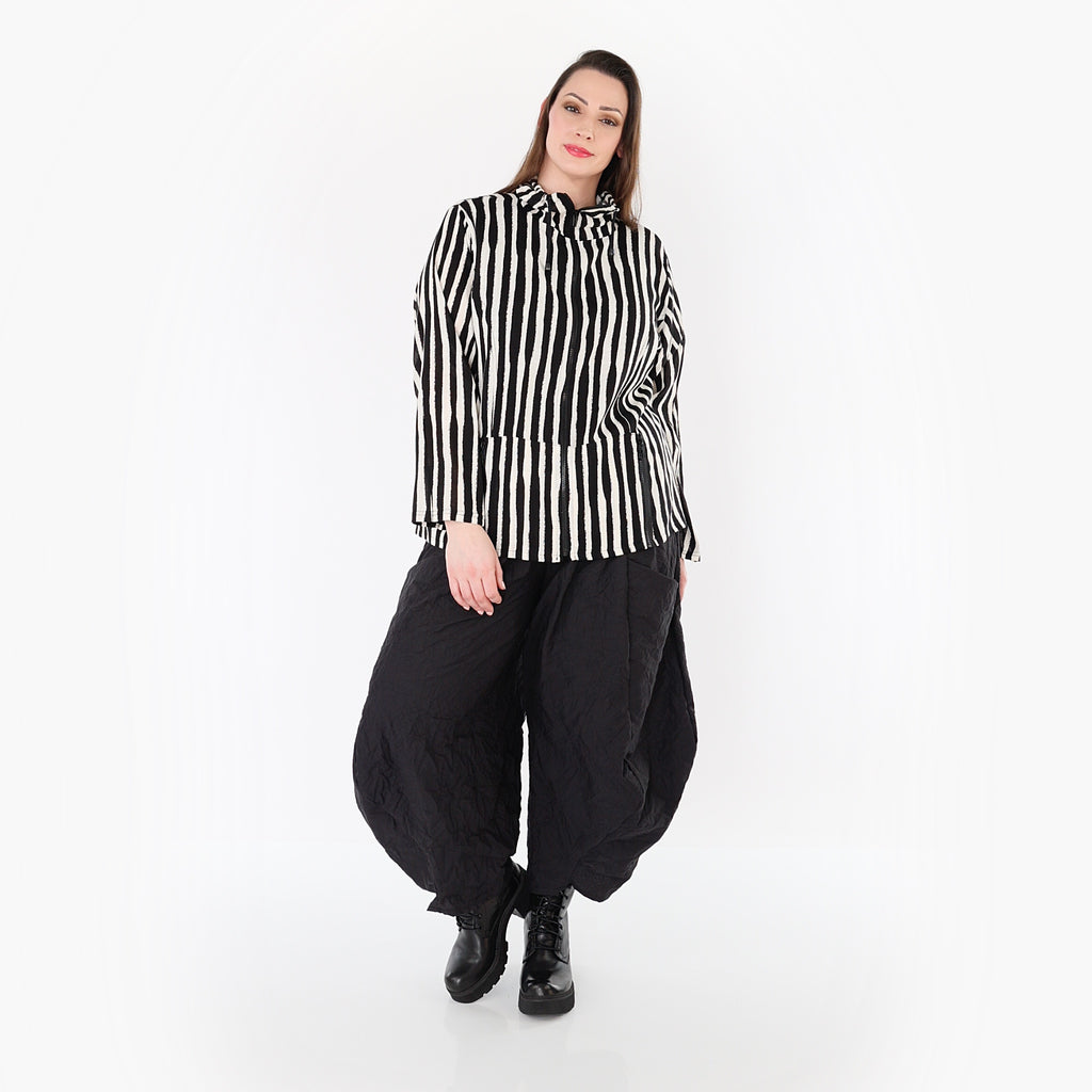 AKH Fashion 7192 Jacke, Schwarz-Weiß