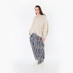 AKH Fashion 7196 Trousers, Navy-White