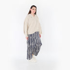 AKH Fashion 7196 Trousers, Navy-White