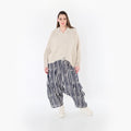 AKH Fashion 7196 Trousers, Navy-White