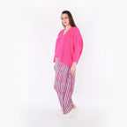 AKH Fashion 7196 Hose, Fuchsia-Mint