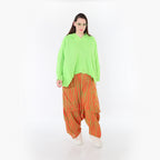AKH Fashion 7196 Hose, Orange-Apfelgrün