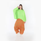 AKH Fashion 7196 Hose, Orange-Apfelgrün