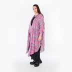 AKH Fashion 7199 Mantel, Fuchsia-Mint