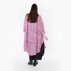 AKH Fashion 7199 Mantel, Fuchsia-Mint