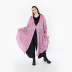 AKH Fashion 7199 Mantel, Fuchsia-Mint