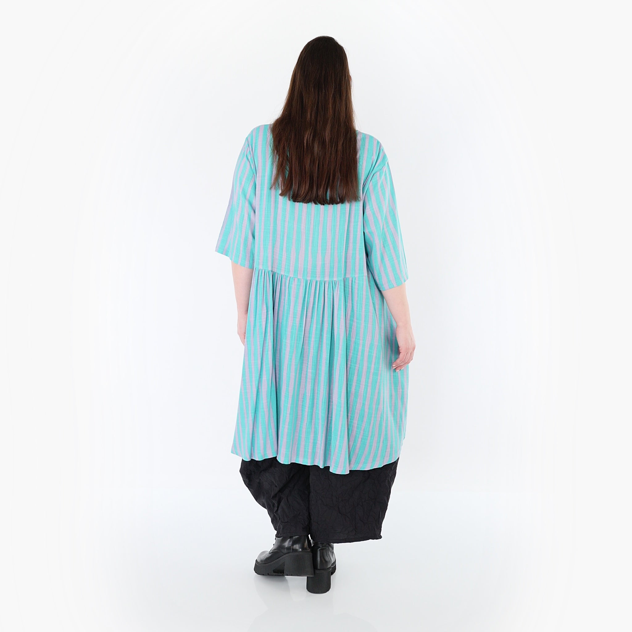 AKH Fashion 7200 Bluse, Grün-Flieder